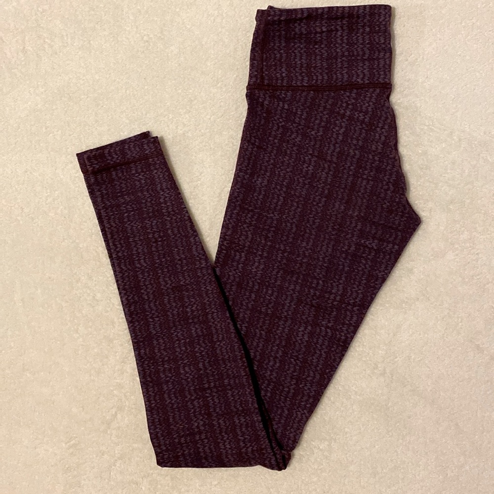 Lululemon Align (?) Midrise Full Length Leggings. Purple & Light Blue.